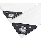 NOOR Abdeckplane SUPER 200g/m² Weiß I 3 x 4 m I Allzweckplane für Schutz vor Witterung I Ideal geeignet für den Gartenbereich