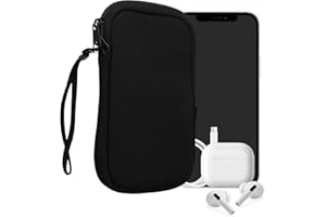 kwmobile Uniwersalny futerał na smartfona - Etui ochronne 16,5 x 8,9 cm na telefon komórkowy L - 6,5" neoprenowe czarne