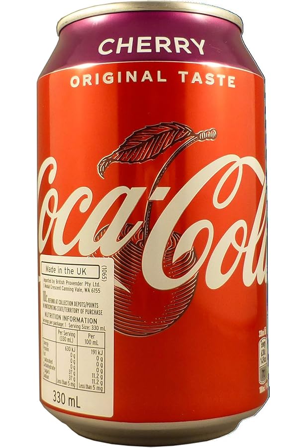 Coca-Cola Cherry Coke, 355 Millilitre, Vegetarian : Amazon.in