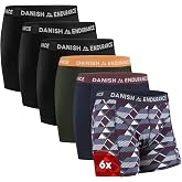DANISH ENDURANCE Men's Boxer Shorts, Cotton, Underwear, 6 Pack