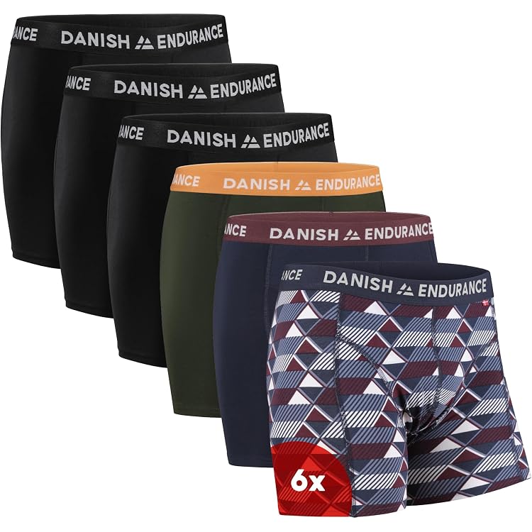 The Essentials Herren-Boxershorts Aus Bambus – 6er Pack, Weich & Atmungsaktiv, Mit Konturbeutel, Größe S-XL