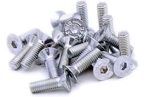 SINGULARITY SUPPLIES M6 (6mm x 20mm) Hex Socket Countersunk Machine Screw (Bolt) - Steel (Pack of 20)