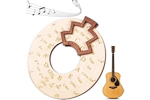 PICRIK Wooden Melody Tool, Circle of Fifths Wheel Guitar Learning Tool, Chord Wheel Expand Your Playing Ability, Precision Musical Instruments and Accessories | Guitar Educational Tool for All Ages