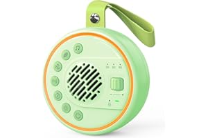 Lemnoi Macchina Rumore Bianco, Rumori Bianchi per Neonato Portatile,22 Suoni Rilassanti con Luce Notturna, Temporizzata,USB Ricaricabile,Altoparlante Bluetooth,per la Cameretta,Dormire,Viaggio