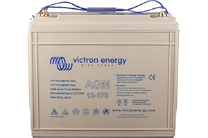 Victron Energy AGM 12-Voltios 170Ah Batería Super Ciclo (M8)