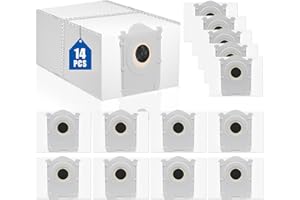 YUKOVEP 14 Stück T50 Staubbeutel für ECOVACS DEEBOT X8 PRO Omni /T50 Pro Omni/T50 Max Pro/T50 Omni Saugroboter,Staubsaugerbeutel Zubehör