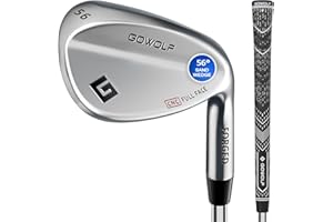 Gowolf Forged Golf Wedges 50/52/54/56/58/60/69 Degree Single or Sets for Men, Right Hand Premium Full Face Gap Wedge Sand Wedge Lob Wedge Golf Club, Great Golf Gifts - CNC Milled Face for More Spin