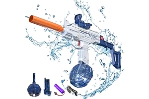 DAZZTIME Pistola ad acqua elettrica potenziata,Pistole ad Acqua Potenti a Lunga Distanza,Pistole ad Acqua Elettriche Ripetitore,Pistole ad Acqua Elettriche,Giocattolo Blaster ad Acqua per Bambini e Adulti