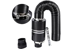 CERLINGWEE Filtro de inducción de admisión, filtro de aire de cartucho de admisión dual resistente y duradero para SUV para automóvil