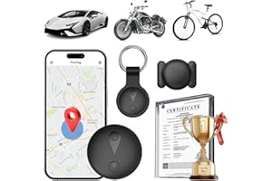 YSLYUIU Traceur GPS Voiture, Tracker de Voiture Magnétique étanche, Traceur GPS sans Abonnement, Compatible iOS/Android, Permet de Suivre en Temps réel Voitures/Enfants/Bagages/Animaux Via Une app (Noir)