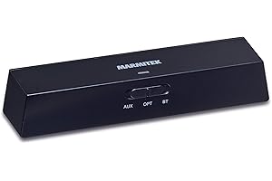 Trasmettitore e Ricevitore Bluetooth - Marmitek BoomBoom 100 - 2 in 1 - AAC, aptX e aptX a Bassa Latenza - Ingressi e Uscite Digitali e Analogici - Modalità Festa Multipla - Collega 2 Cuffie