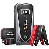 YaberAuto Avviatore Batteria Auto, 5000A 26800mAh Booster Avviamento Auto per Tutto Benzina e 10L Diesel Motori, Avviatore Em