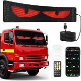SIBI LIGHTING LED g&ouml;zler, 12 x 60 cm Devil Eyes LED g&ouml;sterge, uzaktan kumandalı ve Bluetooth uygulamalı, kendin yap programla