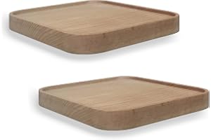 anaan Raft Vägghylla Trä, Flytande Hylla Set 2 (Fyrkantig 18cm)