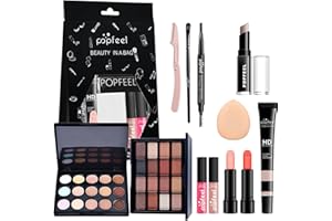 EONFAVE Make Up Set - All In One Schminkset Für Frauen - Multifunktions Make-Up Sets Mit Concealer-Paletten, Stifte, Cremes丨Lidschatten丨Lippenstifte丨Lipgloss丨Augenbrauenstifte丨Make-Up-Pinsel Und -Schwämme