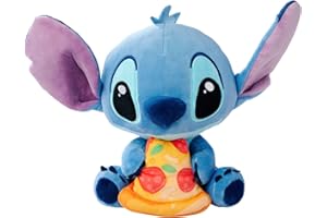 Simba - Peluche Disney Stitch con Pizza, 25 cm con diseño Divertido y Felpa Ultra Suave, Desde los Primeros Meses, óptimo para Regalar o coleccionar (6315870514)