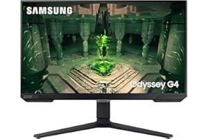 Samsung Monitor Gaming Odyssey G4 (S25BG400), Flat, 25'', 1920x1080 FHD, IPS, 240Hz, 1ms (GtG), Freesync, G-Sync, HDMI, DP, Ingresso Audio, HAS, Pivot, Eye Saver Mode, Flicker Free