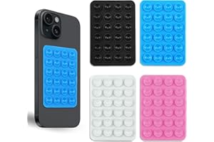 ZUOQIANG 4 Pièces Ventouse Téléphone Portable, Silicone Support Telephone Ventouse, Silicone Ventouse Telephone, Ventouse Autocollante pour Tous Modèles