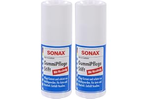 2 x Sonax Gummifflig-GUMMI PFLEGE STIFT HIRSKTALG GUMMIPFLEGE PFLEGE TJOCKLEFT