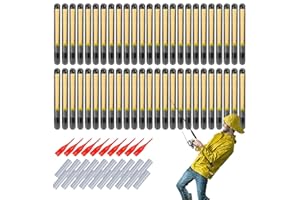 GÉNÉRIQUE Sea Fishing Glow Sticks, 2,5/3,5/4,5 mm, Rod Tip Light, Night Fishing Gear, Ultra Bright Luminous Glow, Long Lasting Battery, (3 Sizes), Ideal for Nighttime Fishing Adventures