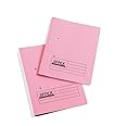 Rexel Jiffex A4 Transfer File - Pink (Pack of 50)
