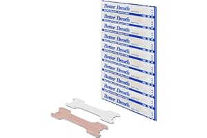 AIRPROMISE Better Breath - Tiras Nasales para Facilitar la Respiración, Reducir Los Ronquidos y la Congestión Nasal por Resfriado, Fáciles de Usar, Mejor Sueño, Color Piel, Talla L, 100 Unidades