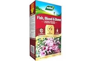 SUPERGIFT.COM 1.5kg Fish, Blood & Bone Natural Fertiliser - Natural All Purpose Fertiliser Ready to Use, Ideal for fast growing flowers, fruits and vegetables.