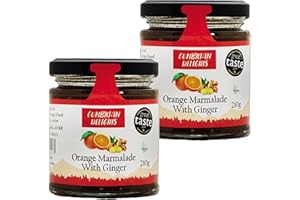 Cumbrian Delights Orange Marmalade with Ginger Twin Pack, Sharp & Tangy Flavour, Handcrafted in the Lake District, No Flavourings, Additives & Preservatives, Nut & Gluten Free, Vegan 2 x 210g