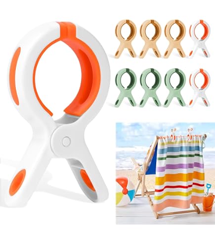 Pinzas Serviette De Plage, Plage Pinces Linge Grande Pinces Servilletas En Plastique Pince De Plage Pour Piscine De Chaise De Vacances