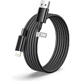 iPhone 3M Cable [MFi Certified], iPhone Charger Cable 3M USB Lightning Cable iPhone Cable Fast Charging Nylon Braided Cable f