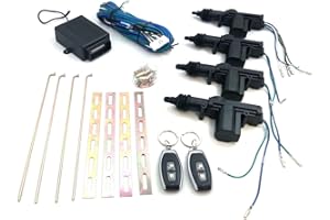 OTHER Kit de cierre centralizado universal para coche, para 4 puertas, incluye 2 mandos a distancia