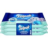 Selpak Wet Pocket Wipes Antibacterial 10 Lu, 3 Pieces