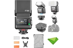 Godox iT32 TTL Mini Camera Flash with X5C Trigger for Canon, 2.4G HSS 1/8000s Camera Flash, Magnetic Hot Shoe, Compatible with Canon EOS R6 Mark II, R5 Mark II, R8, R7, R10, R100, R5, R, RP