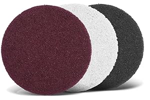 MENZER Fleece Velli abrasivi, 225 mm, p. Levigatrici per muri (10 Pz.), grado di lucidatura