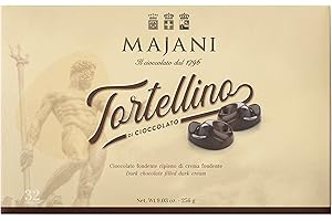 BIZZICO Majani 1796 Tortellini di cioccolato fondente ripieni di crema cacao Confezione Regalo 256 g
