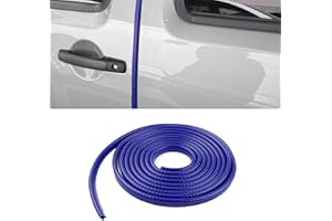 deemars Protezioni per il Bordo Della Porta Dell'auto, Protettore Della Porta Dell'auto, Accessori Esterni Dell'automobile 16.4FT U forma Bordo Trim Guarnizione Protettore per le Automobili (Blu)