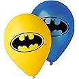 Ciao Batman Printed Latex Balloons - Pack of 10