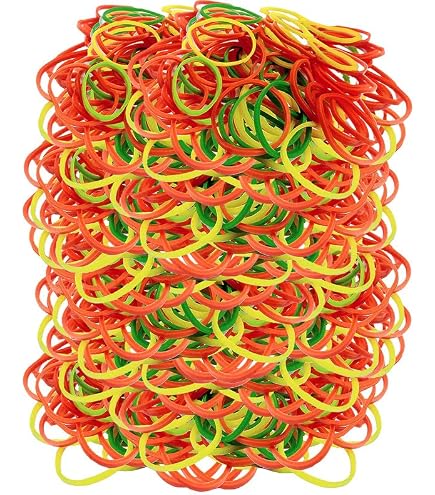PATIKIL Silicone Rubber Bands 50 Pack - 3/8 Inch Flat White Non-Slip Bands For Organizing - View #2