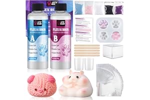 Let's Resin Flüssigsilikon Squishy Making Kit, 460g Superweiches Silikonkautschuk Herstellung Kits - 1:1-Verhältnis nach Gewicht, für Taba Squishy, DIY Dekompression Geschenk