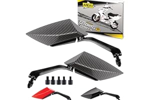 AREA LONGBOARD Juego de espejos retrovisores compatible con Peugeot Speedfight 2 3 4 Iceblade Darkside (V30)