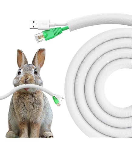 Nilight 25ft Cable Management Sleeve - 1/2" Split Wire Loom, Protects & Organizes Wires (White)