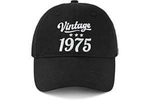 TOCTAX Casquette de Baseball Homme Femme - 30/40/50/60/70 ans Cadeau Anniversaire, Fête des Pères, Grand-père - Casquette Coton Léger, Taille Réglable - Idée Cadeau Unisexe - Style Classique et Vintage