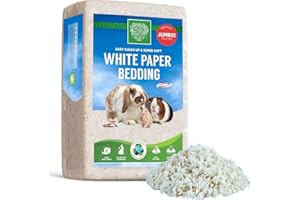 SMALL PET SELECT Premium Small Animal Bedding, Unbleached White Paper Bedding for Small Indoor and Outdoor Pets, Made in USA, White, 178L Pack