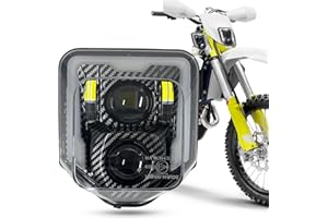 ‎BAMOTOOP bamotoop LED Scheinwerfer für Husqvarna 2014-2023 701 Enduro 701 SuperMoto FE250 FE350 FE450 FE501 FE501S TE150 TE250i TE300i (Kohlefaser abs)