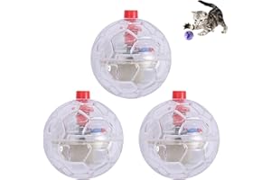 WANAONE 3pcs Light Up Cat Balls, LED Flashing Ball, Motion Light Up Balls, Light Up Cat Balls Toy, LED Motion Activated Cat Dog Interactive Toys, for Pets(size:1.38inch)