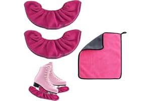 LDBKLGHJ Copri Lama per Pattini da Ghiaccio 3 Pezzi, Protezione per Lame, Calzini Elastici per Lame, Protezione per Pattini da Hockey, Accessori per Protezione, adatti a Scarpe da Hockey e Pattini da