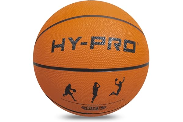 Hy-Pro storlek 5 basketboll sportträning | Hög studs, pimpled grepp för förbättrad kontroll, fritidsboll för hem och domstol, utomhus inomhus korg