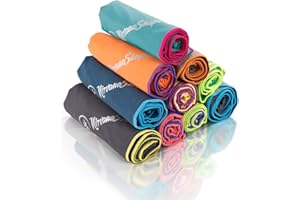 NirvanaShape ® Microfibre Towel | 14 Colours | 8 Sizes | Quick-Drying, Light, Absorbent | Travel Towel/Beach Towel | Ideal for Fitness, Outdoors, Beach, Camping, Yoga, Saunas