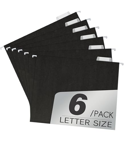 HABGP 100 Pcs Manilla Folders 8.5 X 11 Inch, 1/3-Cut Tab Colored File Folders Letter Size Plastic Folders Aesthetic School Business Office Manila Fold - View #3