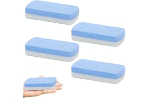 BVSRCP 4 Stücke Doppelseitiger Bimsstein für Füße,Hornhautentferner und -Wäscher,Pediküre Steine, bimsstein fußpflege, für Harte Haut an Füßen und Körper, Peeling und Glättung Der Haut, Blau
